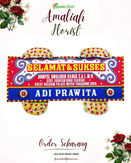 Papan Bunga Ucapan Selamat Klinting